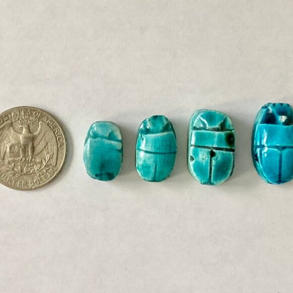 Genuine Egyptian Scarabs for Jewelry Making - Picture 3 of 7